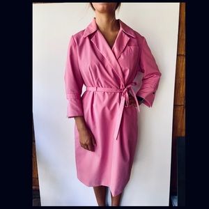 Vintage Delta Airlines Pink Wrap Dress